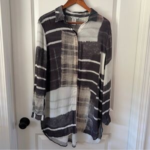 John Mark Gray and White Plaid Shirt